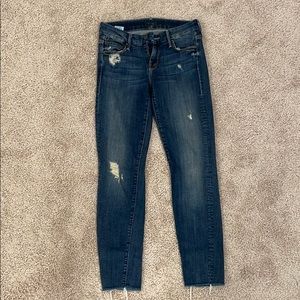 MOTHER Jeans: Looker Ankle Fray